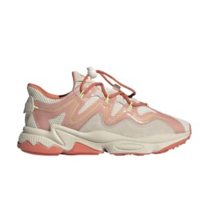 Baskets Wmns adidas Ozweego Plus Crème Semi Corail Jaune H01568