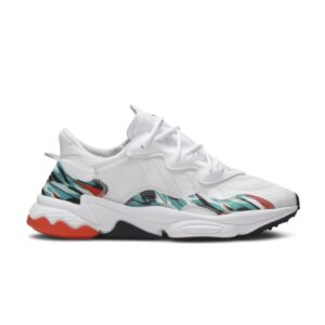 Wmns adidas Ozweego Baskets à imprimé tropical Bleu FZ4104