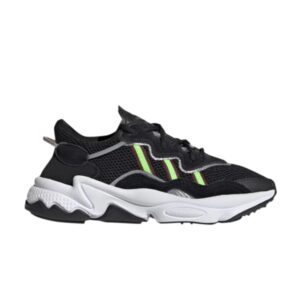 Baskets adidas Ozweego J Noir Vert Solaire Blanc EE7772