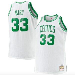 Maillot de basket-ball 1985-86 Boston Celtics # 33 Larry Bird Big & Tall Hardwood Classics Maillot blanc blanc 567943