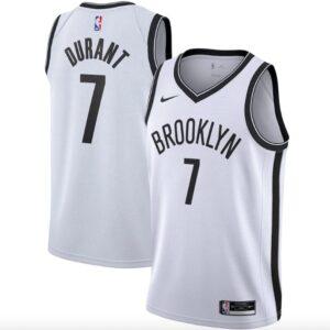 Maillot de basket-ball 2020-21 Brooklyn Nets #7 Kevin Durant Association Maillot blanc rouge 571343
