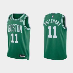 Maillot de basket-ball 2022-23 Boston Celtics #11 Payton Pritchard Icon Kelly Green Jersey Jaune 552969