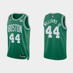 Maillot de basket-ball 2022-23 Boston Celtics #44 Robert Williams III Icon Kelly Green Jersey noir 553563
