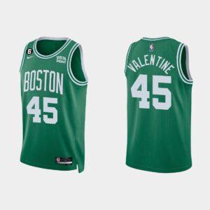 Maillot de basket-ball 2022-23 Boston Celtics #45 Denzel Valentine Icon Kelly Green Jersey Gris 552924