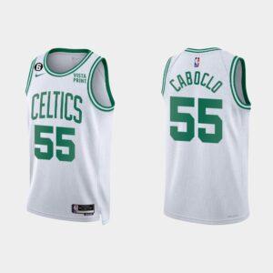 Maillot de basket-ball 2022-23 Boston Celtics #55 Bruno Caboclo Association Maillot blanc marron 554935
