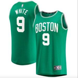 Maillot de basket-ball 2022-23 Boston Celtics #9 Derrick White Fast Break Réplique Icône Kelly Green Jersey Tang 568983