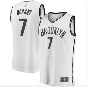Brooklyn Nets # 7 Kevin Durant Maillot de basket-ball 2019 Fast Break Association Maillot blanc Blanc 571165