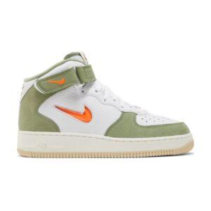 Nike Air Force 1 Mid QS Olive Vert Total Orange Noir DQ3505 100
