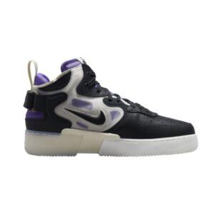 Nike Air Force 1 Mid React Off Noir Action Grape Noir DQ1872 001