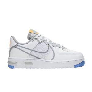 Nike Air Force 1 React SU GS Blanc Light Smoke Gris Rose CT5117 102