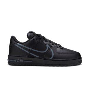 Nike Air Force 1 React Triple Noir Blanc CT1020 002