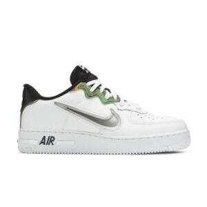 Nike Air Force 1 React Blanc Bleu Irisé CN9838 100