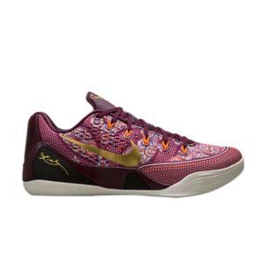 Nike Kobe 9 EM Baskets en soie Rouge 646701 676