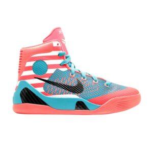 Nike Kobe 9 Elite GS Barber Shop Baskets Blanc 636602 600