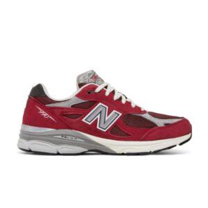 Baskets Teddy Santis x New Balance 990v3 Made in USA Scarlet Marblehead Blanc M990TF3