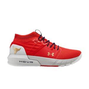 Under Armour Project Rock 2 GS Baskets Orange Sanguin Noir 3022704 604