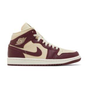 Femme Air Jordan 1 Mid SE Split – Beach Cherrywood Bleu DR0501 200