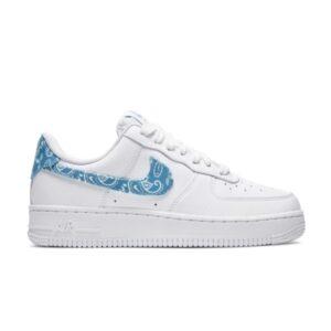 Femme Nike Air Force 1 '07 Essentials Bleu Paisley Gris DH4406 100