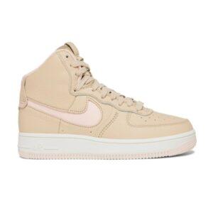 Wmns Nike Air Force 1 High Sculpt Sanddrift Baskets Blanc DC3590 103