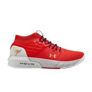 Wmns Under Armour Project Rock 2 Baskets Orange Sanguine Blanc 3022398 604