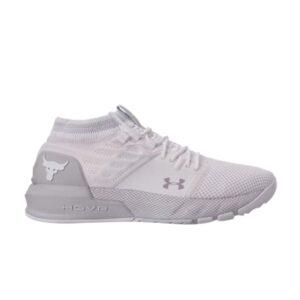 Wmns Under Armour Project Rock 2 Baskets blanches Blanc 3022398 101