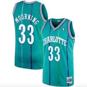 Maillot de basket-ball 1992-93 Charlotte Hornets # 33 Alonzo Mourning Mitchell & Ness Sarcelle Jersey Rouge 575710