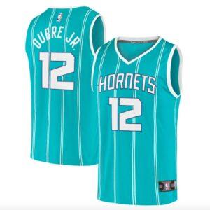 Maillot de basket-ball Charlotte Hornets #12 Kelly Oubre Jr. 2021-22. Fast Break Icon Sarcelle Jersey Crème 575759