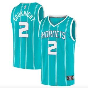 Maillot de basket-ball 2021-22 Charlotte Hornets #2 James Bouknight Fast Break Icon Sarcelle Jersey 576014