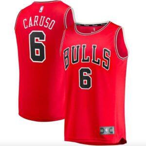 Maillot de basket-ball 2021-22 Chicago Bulls #6 Alex Caruso Fast Break Icon Maillot rouge 581303