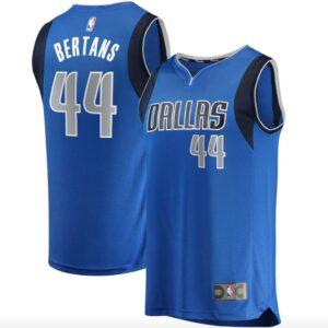 Maillot de basket-ball 2021-22 Dallas Mavericks #44 Davis Bertans Fast Break Icon Royal Jersey 586821