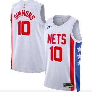 2022-23 Brooklyn Nets #10 Ben Simmons Nike Classic White Jersey Maillot de basket-ball Blanc 573243