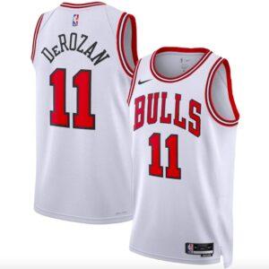 Maillot de basket-ball 2022-23 Chicago Bulls #11 DeMar DeRozan Association Maillot blanc 581464