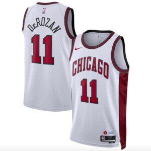 Maillot de basket-ball 2022-23 Chicago Bulls #11 DeMar DeRozan Swingman City Maillot blanc 577370