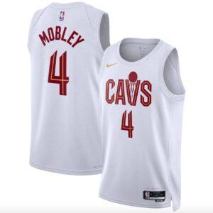 Maillot de basket-ball 2022-23 Cleveland Cavaliers #4 Evan Mobley Nike Association Maillot blanc 583425