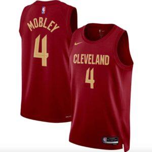 Maillot de basket-ball des Cleveland Cavaliers 2022-23 #4 Evan Mobley Nike Icon Wine Jersey 583354