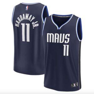 Maillot de basket-ball Dallas Mavericks #11 Tim Hardaway Jr. 2022-23. Fast Break Statement Maillot Marine Blanc 585274