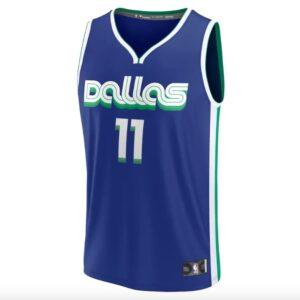 Maillot de basket-ball Dallas Mavericks #11 Tim Hardaway Jr. 2022-23. Maillot Fastbreak City bleu 585553