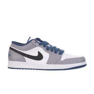 Air Jordan 1 Low Cement True Bleu Multicolore 553558 103