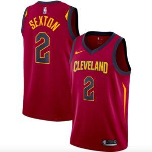 Cleveland Cavaliers #2 Collin Sexton Nike Icon Wine Jersey Maillot de basket-ball 583365