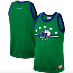 Dallas Mavericks Mitchell & Ness Team Heritage Fashion Maillot de basket-ball vert 586873