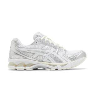 Baskets JJJJound x Asics Gel Kayano 14 Argent Blanc Blanc 1201A457 100