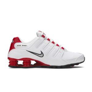 Nike Shox NZ Blanc Université Rouge 378341 110