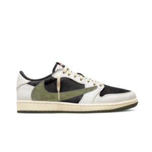 Travis Scott x Wmns Air Jordan 1 Low OG Olive Baskets DZ4137 106