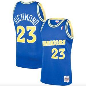 Maillot de basket-ball 1990-91 Golden State Warriors #23 Mitch Richmond Mitchell & Ness Royal Jersey 595394