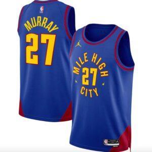 Maillot de basket-ball 1991-92 Denver Nuggets # 55 Dikembe Mutombo Mitchell & Ness Reload 3.0 Maillot blanc 590171