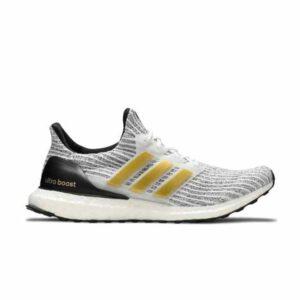 Baskets adidas UltraBoost blanc doré métallisé FZ4909