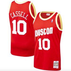 Maillot de basket 1993-94 Houston Rockets # 10 Sam Cassell Mitchell & Ness maillot rouge 601855
