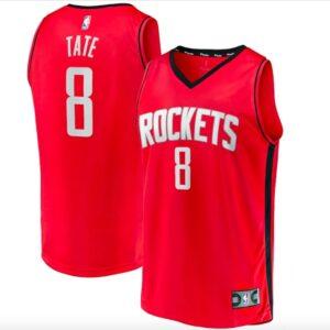Maillot de basket-ball 2021-22 Houston Rockets #8 Jae'Sean Tate Fast Break Icon Maillot rouge 600945
