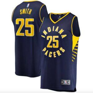 Maillot de basket-ball Indiana Pacers 2021-22 #25 Jalen Smith Fast Break Icon Navy Jersey 602384