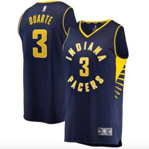 Maillot de basket-ball Indiana Pacers 2021-22 #3 Chris Duarte Fast Break Icon Navy Jersey 602358